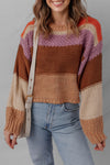 Vibrant Women's Colorblock Sweater - Cozy Knit, Stylish Fit for Casual Outings and Everyday Comfort