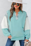 Vibrant Boho Chic Women's Patchwork Blouse – Relaxed Fit Top for Casual and Dressy Occasions in Colorful Styles