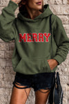 Cozy Women's Green Loose-Fit Hoodie with Kangaroo Pocket - Perfect Casual Wear for Everyday Comfort and Style