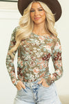 Stylish Women's Lightweight Floral Print Blouse - Perfect for Spring & Summer Casual Outfits