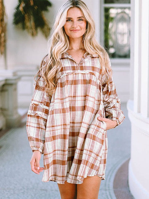 One Word Collar Halterneck Fungus Dress