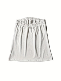 Casual Solid Sleeveless Tube Top Tank Top