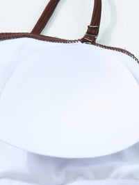 coffee-ribbed-drawstring-sides-cutout-one-piece-swimsuit