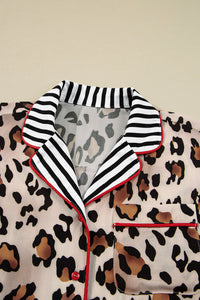 leopard pajama set