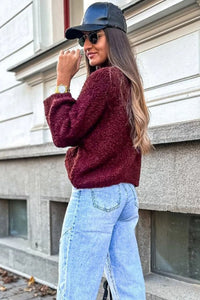 Burgundy top