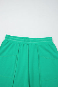 Mint Green Drop Shoulder Boxy Tee and Barrel Pants Set