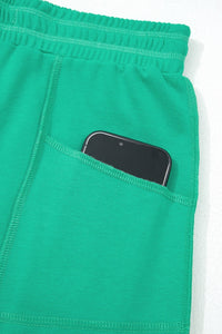 Mint Green Drop Shoulder Boxy Tee and Barrel Pants Set