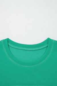 Mint Green Drop Shoulder Boxy Tee and Barrel Pants Set