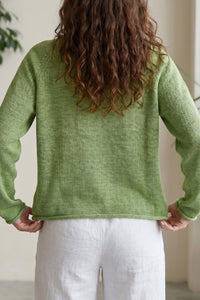 Chic Pastel Women's Knit Sweater - Soft, Cozy, and Ideal for Layering, photo 2