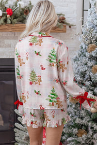 Chic Pastel Women's Loungewear Set - Soft Relaxed Fit Pajama Top and Bottoms, photo 2