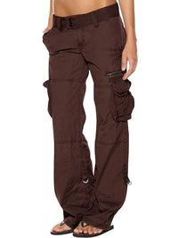 Chic Women's Black, Pink & Wine Tactical Cargo Pants