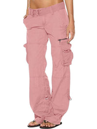 Chic Women's Black, Pink & Wine Tactical Cargo Pants