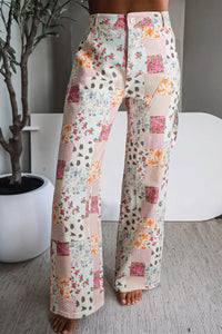 Chic Women's Classic Blue High-Waisted Jeans - Comfortable Fit for Everyday, blue, front view
