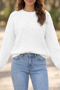 Chic Women's Cozy Knit Sweater - Soft Pullover for Effortless Fall and Winter, photo 2
