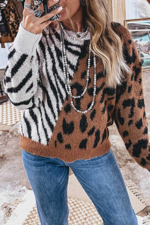 Chic Women's Cozy Knit Sweaters - Warm Pullover Tops in Trendy Colors for a, front view