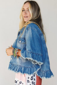 Chic Women's Denim Jackets - Versatile Casual Outerwear in Multiple Washes and, denim, photo 5