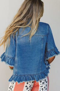 Chic Women's Denim Jackets - Versatile Casual Outerwear in Multiple Washes and, denim, photo 4
