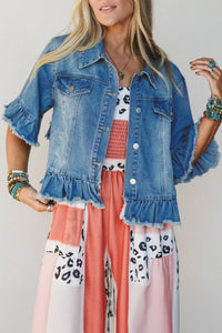 Chic Women's Denim Jackets - Versatile Casual Outerwear in Multiple Washes and, denim, photo 3
