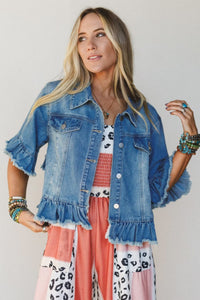 Chic Women's Denim Jackets - Versatile Casual Outerwear in Multiple Washes and, denim, photo 8