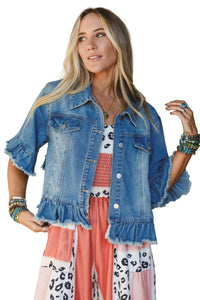 Chic Women's Denim Jackets - Versatile Casual Outerwear in Multiple Washes and, denim, photo 10