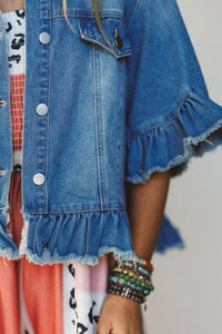Chic Women's Denim Jackets - Versatile Casual Outerwear in Multiple Washes and, denim, photo 6