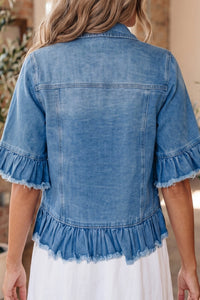 Chic Women's Denim Jackets - Versatile Casual Outerwear in Multiple Washes and, denim, photo 2