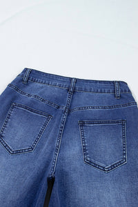 Chic Women's High-Waisted Blue Jeans - Slim Fit for Effortless Casual Elegance, blue, photo 5