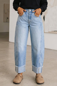Chic Women's High-Waisted Blue Stretch Jeans for Effortless Casual Style and, blue, photo 6
