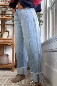 Chic Women's High-Waisted Blue Stretch Jeans for Effortless Casual Style and, blue, photo 3