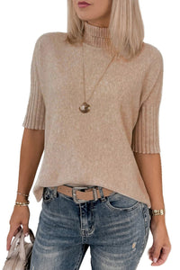 Chic Women's Lightweight Short Sleeve Sweater - Cozy Knit Top in Trendy Colors, photo 7