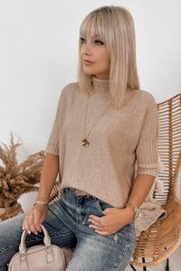 Chic Women's Lightweight Short Sleeve Sweater - Cozy Knit Top in Trendy Colors, photo 5