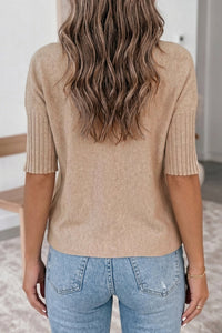 Chic Women's Lightweight Short Sleeve Sweater - Cozy Knit Top in Trendy Colors, photo 2