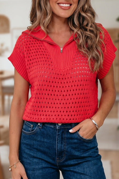 Chic Women's Lightweight Short Sleeve Sweaters in Soft Pastels – Comfortable Fit for Casual and Stylish Looks