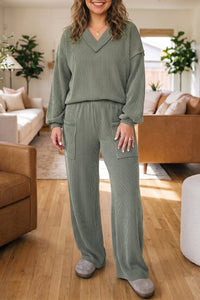 Cozy Plus Size Women's Loungewear Set in Soft Fabric – Stylish Comfort for Relaxing Days at Home