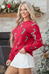 christmas sweater candy cane