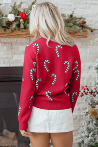 christmas sweater candy cane