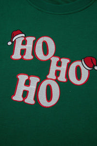 Evergreen Embroidered Letter Graphic Christmas Fashion Sweatshirt