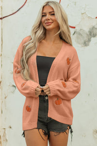 
Cozy Women's Halloween Cardigan with Spooky Print, Relaxed Fit for Stylish Fall Layering and Comfort