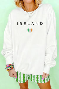 
Women's Ireland Embroidered Cotton-Blend Sweatshirt