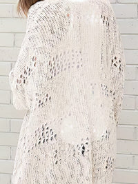 Crochet Loose Long Sleeve Knitted Sweater Cardigan