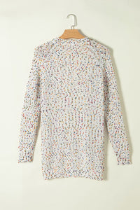Crochet Loose Long Sleeve Knitted Sweater Cardigan