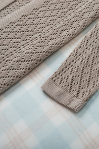 Crochet Loose Long Sleeve Knitted Sweater Cardigan