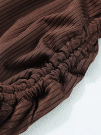 coffee-ribbed-drawstring-sides-cutout-one-piece-swimsuit