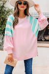 Stylish Women's Soft Cotton Striped Pullover Top - Comfortable Everyday Fit for Casual Chic Looks