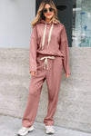 Elegant Women's Earthy Toned Corduroy Suit Set - Fashionable Blazer & Tailored Pants for Effortless Style and Comfort