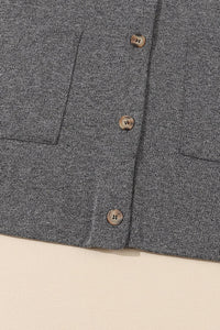 Dandelion Print Button Long Sleeve Cardigan