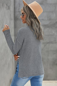 Dandelion Print Button Long Sleeve Cardigan