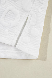 white-leopard-jacquard-quarter-zip-tee-and-shorts-set