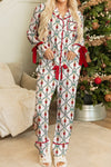 Cozy Multicolor Women's Pajama Set - Soft and Comfortable Sleepwear for Relaxed Nights and Leisurely Days
