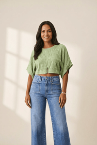 Women's Dusk Blue High-Rise Straight Leg Utility Jeans